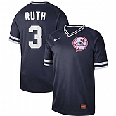 Yankees 3 Babe Ruth Blue Throwback Jersey Dzhi,baseball caps,new era cap wholesale,wholesale hats